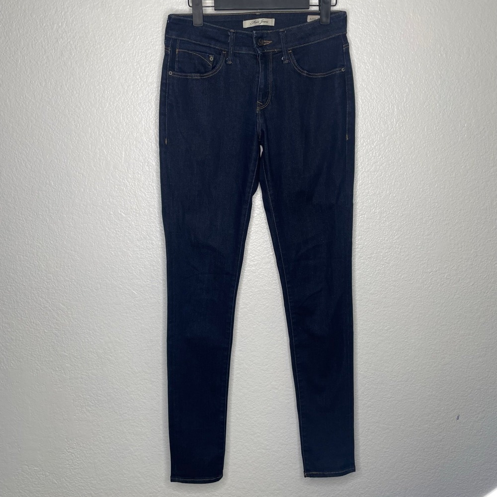 Mavi Alexa Mid-Rise Skinny Jeans Women 28 Indigo Dark Wash Stretch Denim